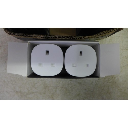2061 - A box of 12 packs of Fokoos FU13 voice control smart sockets - 2 per pack