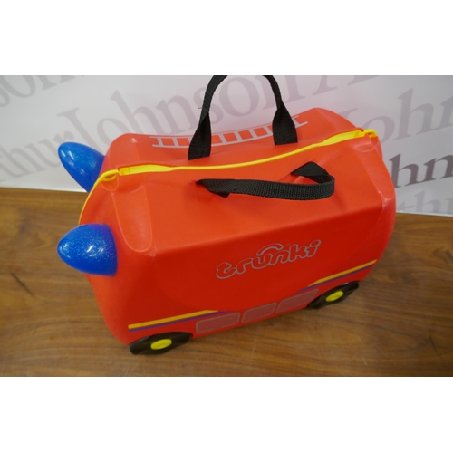 2300 - 2 Trunki ride on suitcases: Penelope the Princess and Frank the Fire Truck