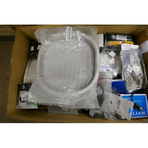 2311 - 3 boxes of assorted unused items including a pressure washer hose, thermal boot covers, plastic cutl... 