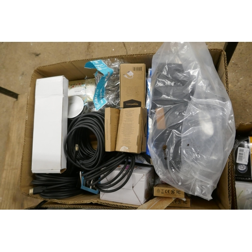 2311 - 3 boxes of assorted unused items including a pressure washer hose, thermal boot covers, plastic cutl... 