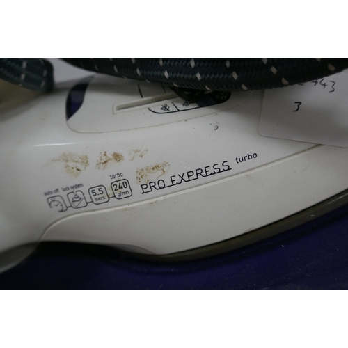 2316 - A Tefal Pro Express Turbo steam generator iron