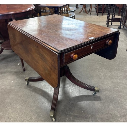 172 - A George IV mahogany drop leaf sofa table