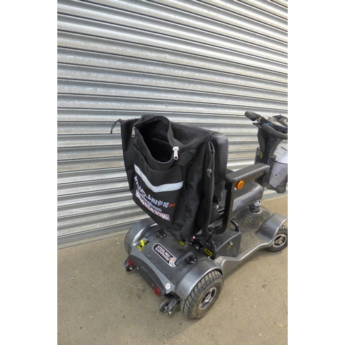2150 - A Sterling Sapphire 2, 4-wheel mobility scooter with key, charger and information booklet