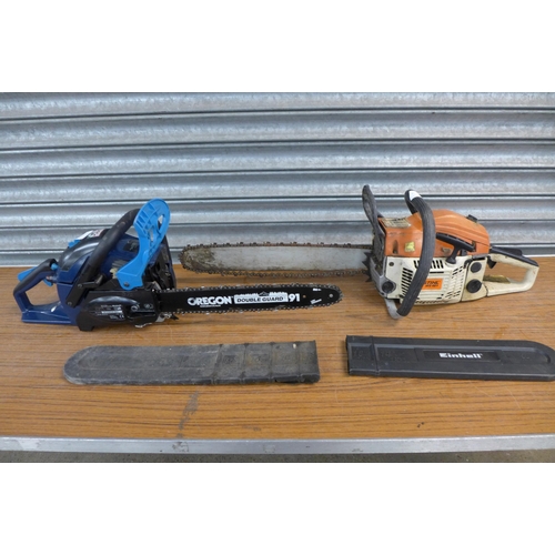 2179 - 2 petrol chainsaws - an Einhell BG-PC4040 and a Stihl MS461