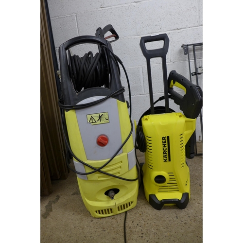 2202 - A Karcher K3 full control jet wash and a high pressure cleaner 250V, 2000W