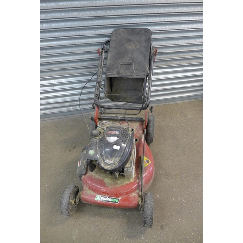 2208 - Two petrol lawn mowers- A Garden Care LM56SP with 150cc Briggs and Stratton 675EX engine and collect... 