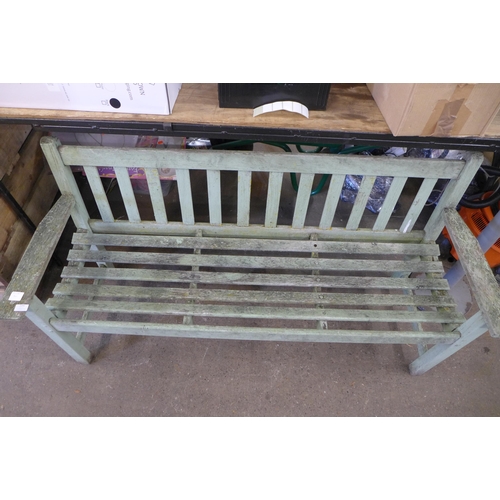 2242 - A 158cm wooden garden bench