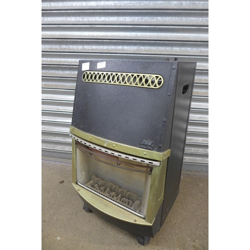 2249 - A Valor Calor Flame gas fire with gas bottle