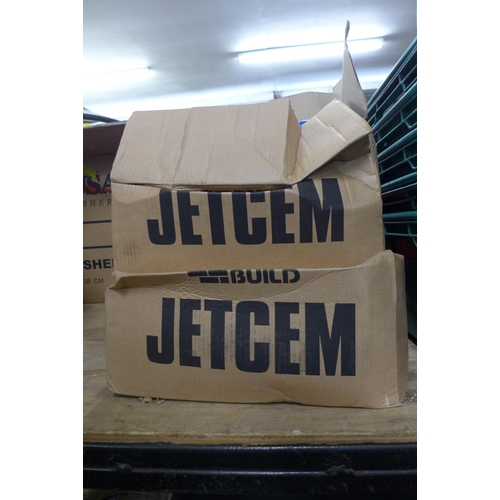 2268 - 4 packs of EverBuild Jetcem rapid repair cement, 6kg per pack