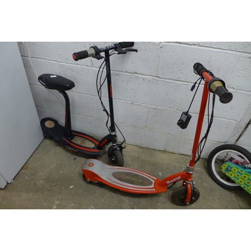 2123 - 2 Razor electric scooters - Police repossession