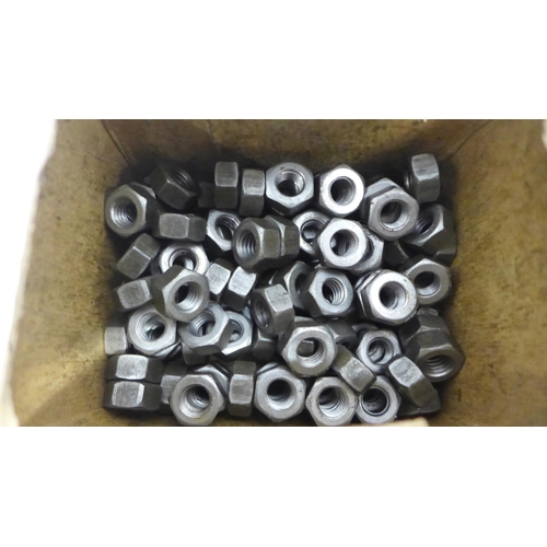 2069 - 2 boxes of approximately 200 Woden mild steel Whitworth nuts