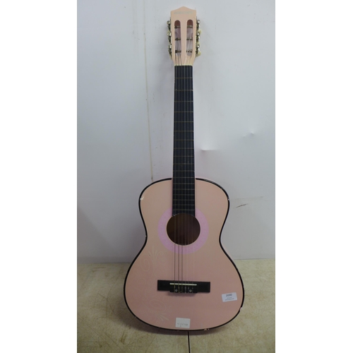 2090 - A pink Play-On children's acoustic guitar