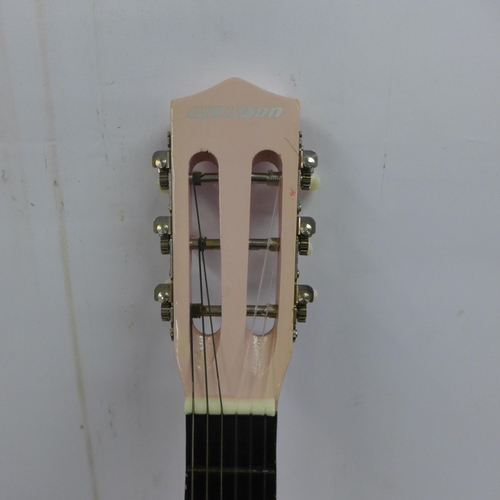 2090 - A pink Play-On children's acoustic guitar