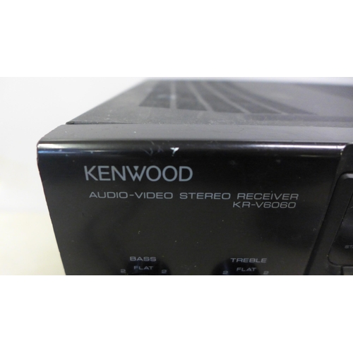 2104 - A Bullet ME30G amp, Kenwood KR-V6060 stereo receiver, Sony SAT-503 satellite tuner, Chrome Mix RM-I ... 