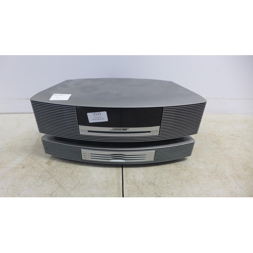 2111 - A Bose Wave music system and a Bose Wave multi-CD changer system