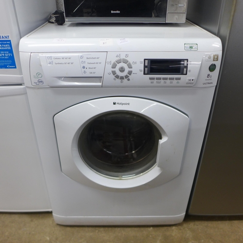 2126 - A Hotpoint Ultima 8kg washing machine (WMD962) in white