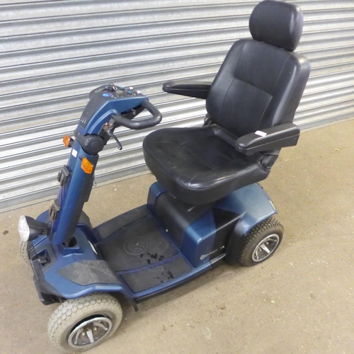 2149 - A Celebrity XL8, 4-wheel mobility scooter with key and charger and 4 replacement Tyres