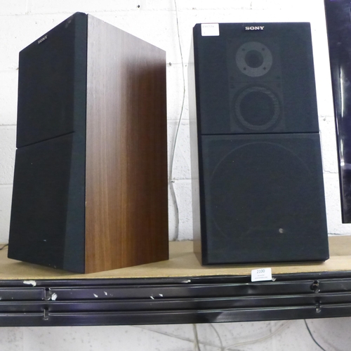 2100 - A pair of Sony SS-E55 stereo speakers
