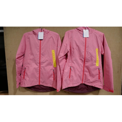 3209 - Two ladies Columbia pink waterproof jackets (size small). *This lot is subject to VAT