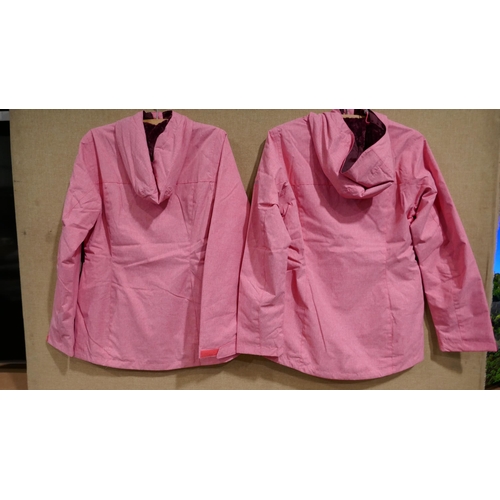 3209 - Two ladies Columbia pink waterproof jackets (size small). *This lot is subject to VAT