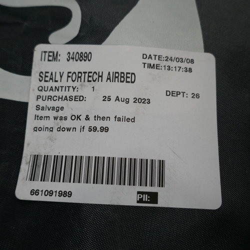 3371 - Sealy Fortech Airbed with Built In Pump (322-135) *This lot is subject to VAT