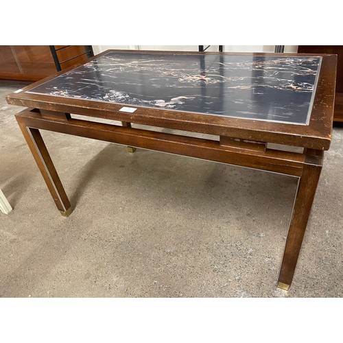 78 - A G-Plan Librenza tola wood and marble effect laminate coffee table