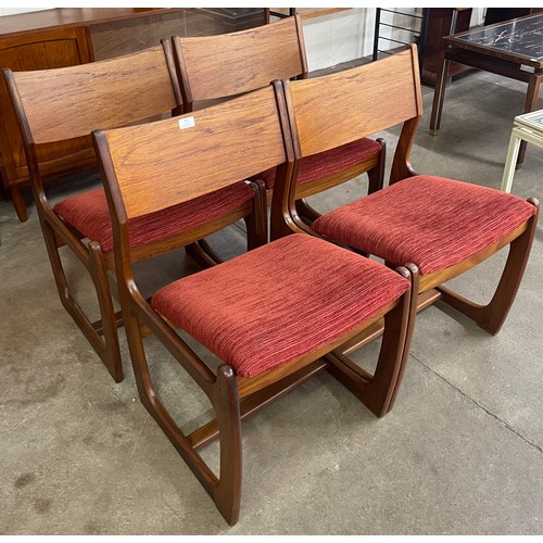 83 - A set of four Portwood Furniture teak dining chairs