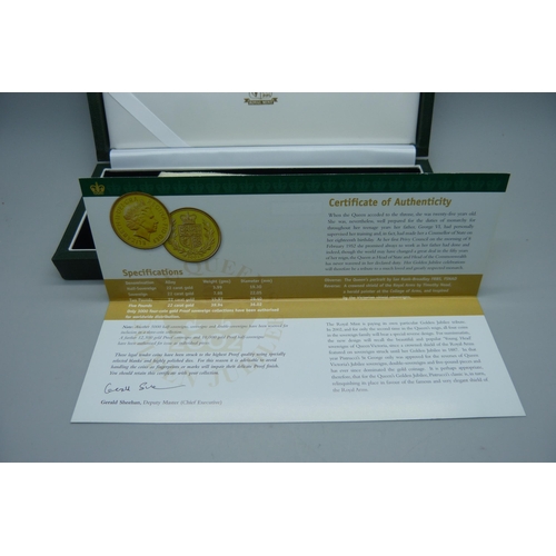 1020 - A Royal Mint The 2002 UK Gold Proof Four-Coin Sovereign Collection, No. 0968