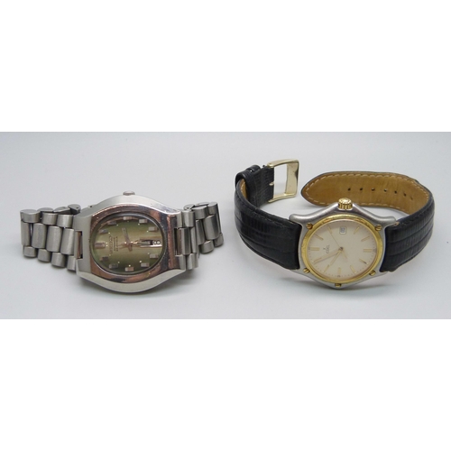 1045 - Two gentleman's wristwatches, Seiko automatic and an Ebel quartz