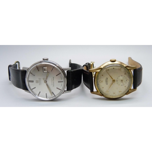 1046 - Two gentleman's wristwatches, Tissot Visodate Automatic Seastar Seven and a Roamer with seconds dial