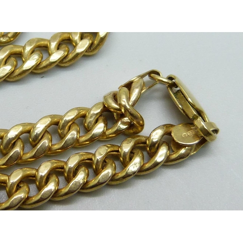 1055 - A 9ct gold chain, 15.2g, 42cm