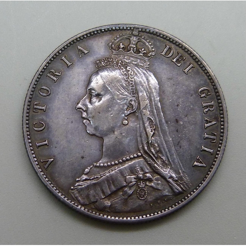 1068 - A Victorian 1888 half-crown