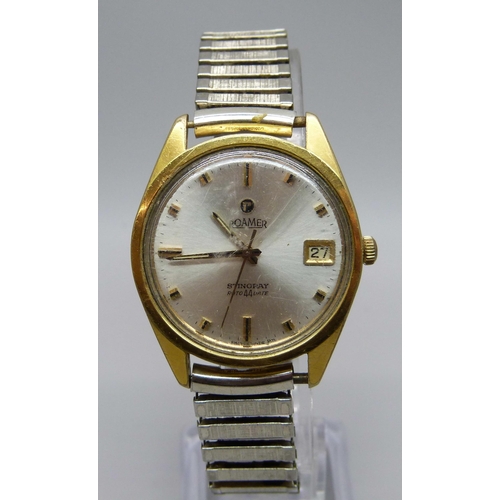 1092 - A Roamer Stingray Roto 44 Date wristwatch