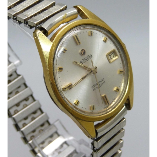 1092 - A Roamer Stingray Roto 44 Date wristwatch