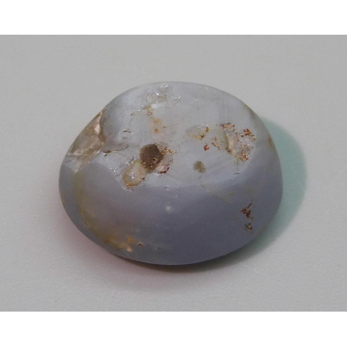 1158 - An unmounted star sapphire, 5.1g