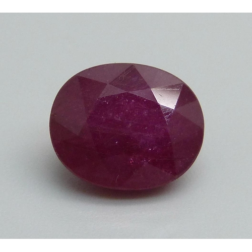 1166 - An unmounted 2.5ct ruby