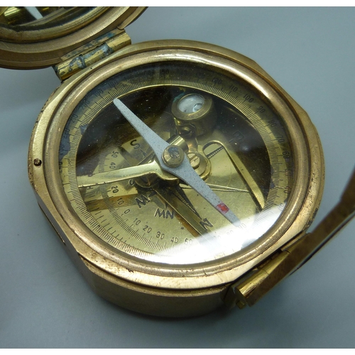 1184 - A Stanley of London cased nautical compass