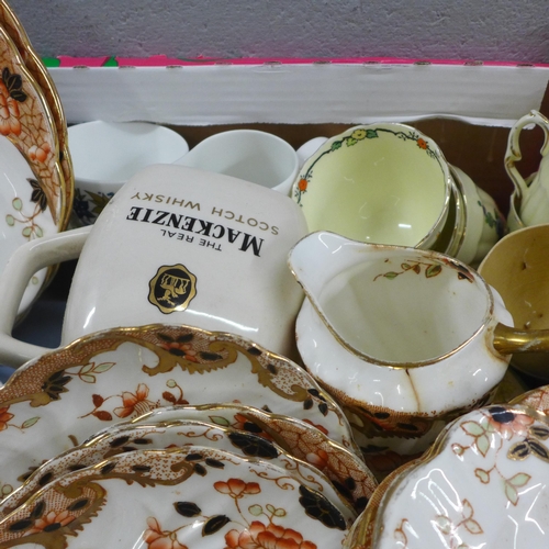 1205 - A Royal Tuscan Nocturne six setting tea set (one cup a/f) and a collection of other tea and dinner w... 