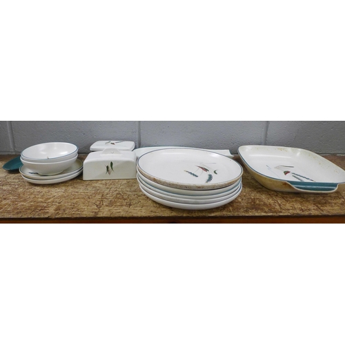 1207 - A collection of Denby Green Wheat tableware **PLEASE NOTE THIS LOT IS NOT ELIGIBLE FOR IN-HOUSE POST... 