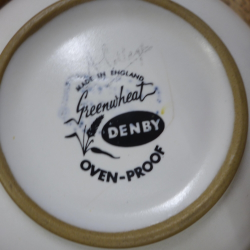 1207 - A collection of Denby Green Wheat tableware **PLEASE NOTE THIS LOT IS NOT ELIGIBLE FOR IN-HOUSE POST... 