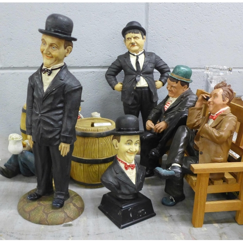 1209 - A collection of Laurel and Hardy figures **PLEASE NOTE THIS LOT IS NOT ELIGIBLE FOR IN-HOUSE POSTING... 