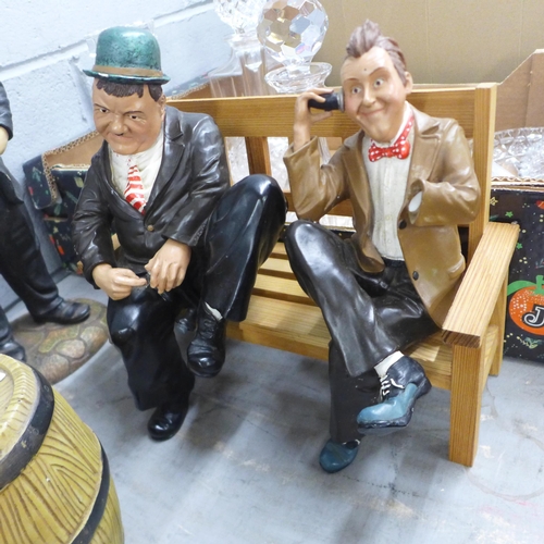 1209 - A collection of Laurel and Hardy figures **PLEASE NOTE THIS LOT IS NOT ELIGIBLE FOR IN-HOUSE POSTING... 