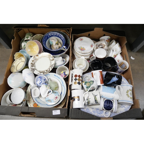 1235 - Two boxes of mixed china including Goebel, Noritake, etc. **PLEASE NOTE THIS LOT IS NOT ELIGIBLE FOR... 