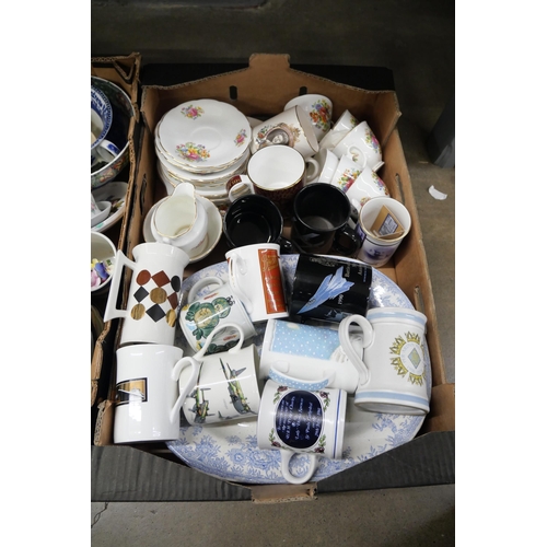 1235 - Two boxes of mixed china including Goebel, Noritake, etc. **PLEASE NOTE THIS LOT IS NOT ELIGIBLE FOR... 