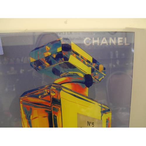615 - A Chanel No. 5 acrylic counter/window shop display (approximately A2 size)