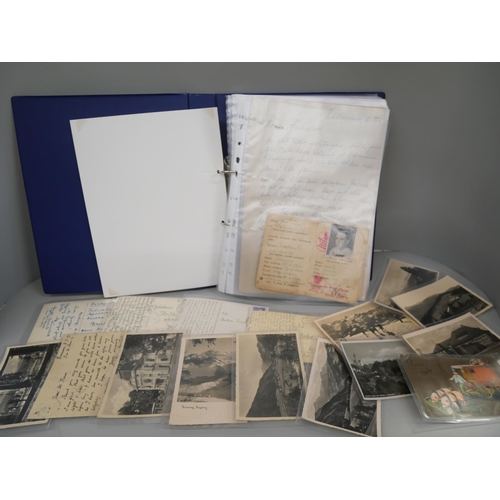 665 - German and Austrian postal history and correspondence, mostly World War II period, includes Feldpost... 