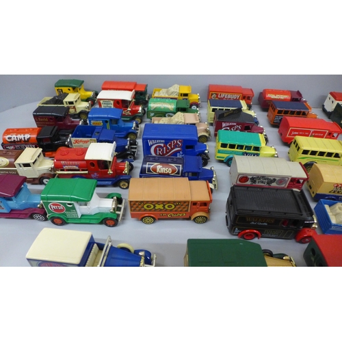 733 - A collection of Corgi and other model vehicles