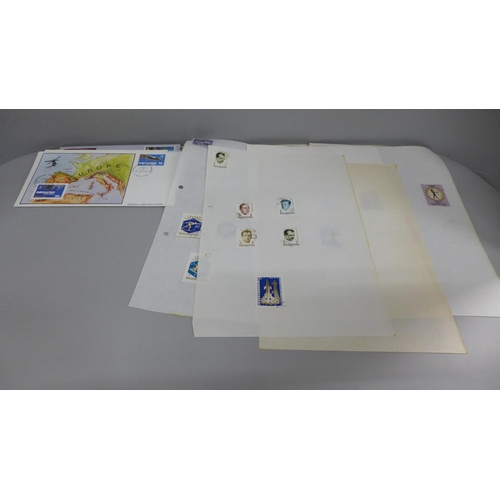 734 - Stamps: British, European, Commonwealth and World stamps and first day covers