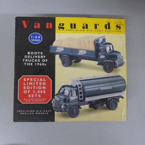 743 - A collection of model vehicles including Corgi Nottinghamshire Fire Engine, other Corgi, Vanguard, b... 