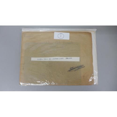 744 - A collection of original photographic negatives for UK postcards from the archives of E.T.W. Dennis ... 